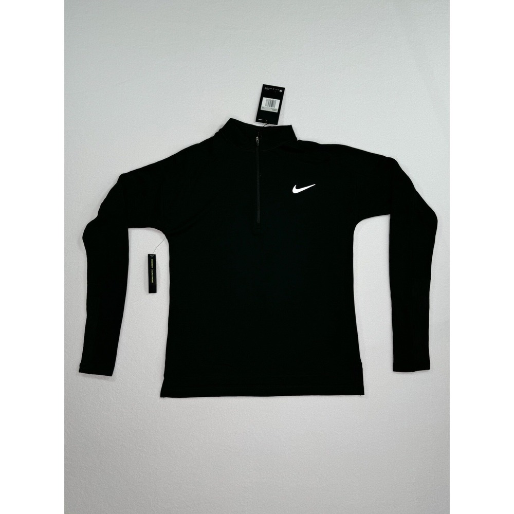 Size XS - Nike Women's Black 1/4 Quarter Zip Sweater 928613 010